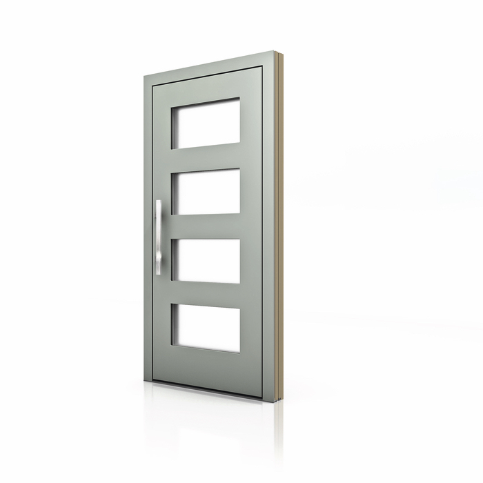 HT 400 Wood Aluminum Entrance Door with Glass