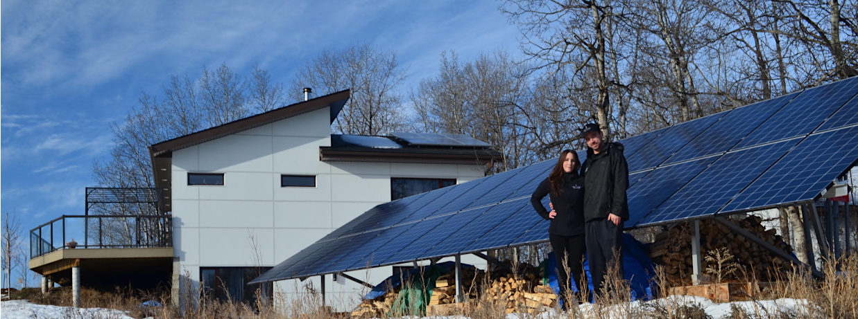Passive Solar Net Zero Home Alberta Maisons éconergétiques à haute performance Fenêtres et portes à triple vitrage