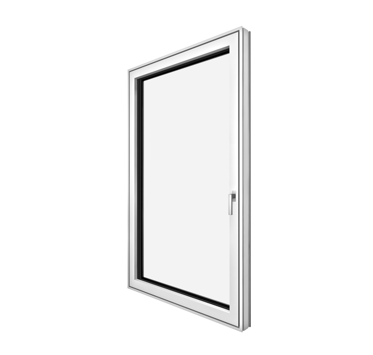 Side capture of the KF 405 Internorm window showing it's frame